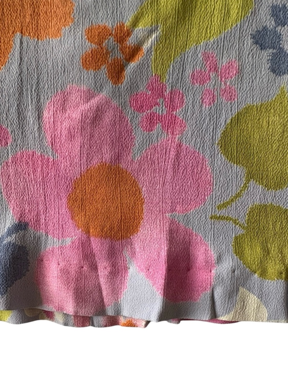 Vintage 90s Express Made in USA Size 9/10 Bloomcore Flower Power Mini Skirt, Mod - Picture 3 of 11
